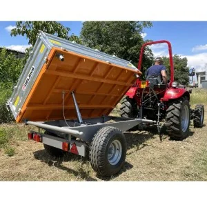 Agricultural trailer PTO Deleks RM14-T3 with manual brake