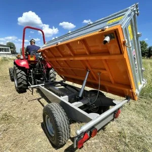 Agricultural trailer PTO Deleks RM14-T3 with manual brake