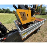 Rimorchio agricolo a presa di forza Deleks RM14-T3 con freni manuali