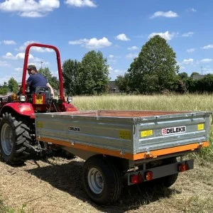 Agricultural trailer PTO Deleks RM14-T3 with manual brake