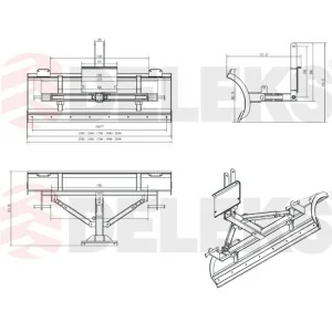 Schneepflug PTO Deleks LNS-150-A 16 - 40 PS