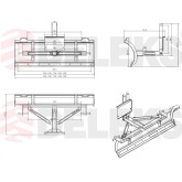 Lame chasse-neige PTO Deleks LNS-150-A 16 - 40 HP