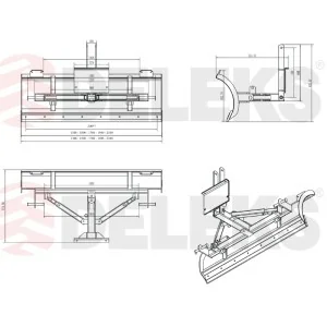 Deleks Zapfwellen-Schneepflug LNS-170-A