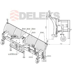 Deleks Schneepflug SSH-04-2.6-W