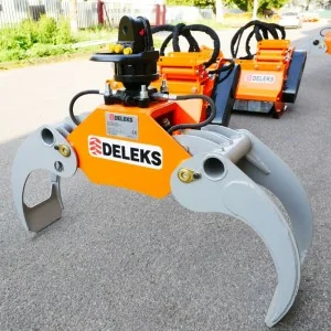 Forestry grapple and hydraulic rotator Deleks DK-11C + GR-30F