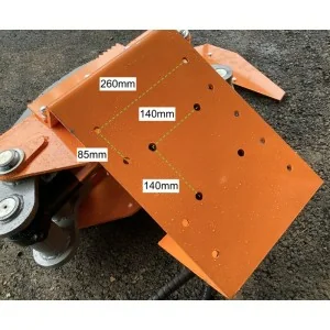 Cabezal forestal, cizalla para mini-excavadora Deleks CF-12H