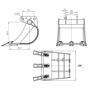 Retroexcavadora PTO Deleks DRS-1000T