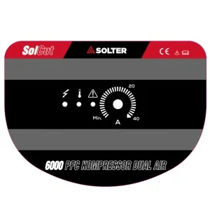 Inverter-Schweißgerät Plasma Solter Solcut 6000K PFC Dual 40 A