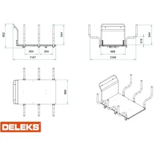 Bastidor estructura leña para XE500H (Solo volquete Hidráulico)