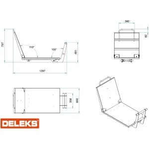 Chasis porta troncos para XE500H (Solo volquete Hidráulico)