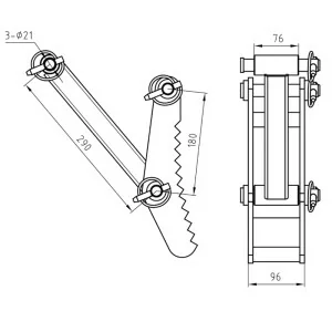 Backhoe bucket thumb DRS-1000 backhoe bucket Deleks