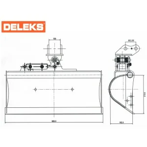 Steilreinigungs-Schwenkkelle - 60 cm Deleks