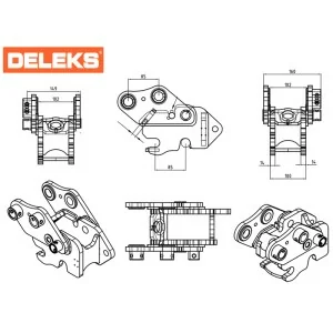 Enganche rápido para miniexcavadora S100