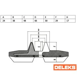 Orugas de goma para miniexcavadora S100