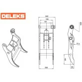 Pulgar hidráulico para miniexcavadora S100