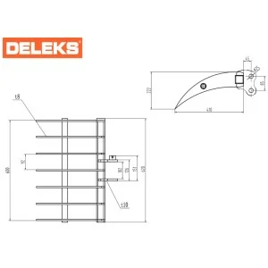 Rastrillo para miniexcavadora S100