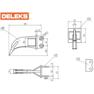 Ripper desgarrador para miniexcavadora S100