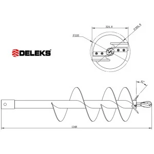 30cm diameter drill bit - ZHD Deleks