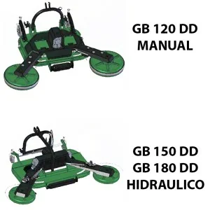 Double disc brushcutter PTO GEO ITALY GB DD 120 - 180 cm