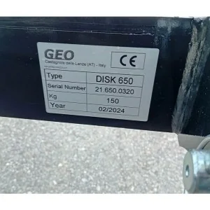 Hydraulische Scheibe für Traktor GEO ITALY DISK 650