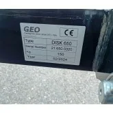 Disco hidráulico para trator GEO ITALY DISK 650