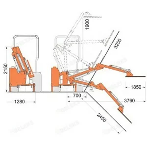 Deleks Corta-sebes hidráulicos para trator AIRONE-180-TR 20-60HP