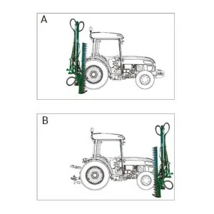 Cortasetos de brazo lateral PTO GEO ITALY BRC