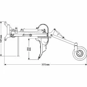 Polidozer for tractor Zeppelin with oscillator 240 - 300 cm