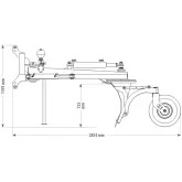 Polidozer hidráulico pesado a trator Zeppelin 240 - 300 cm