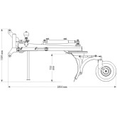 Schwerer hydraulischer Polidozer für Traktor Zeppelin 240 - 300 cm