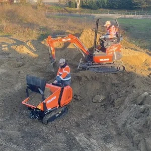 Deleks Mini Dumper à déchargement latéral M8000R-BS 13 HP