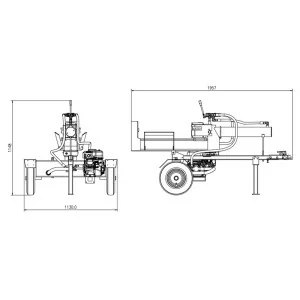 Astilladora de leña Anova RLT22GVH 22T