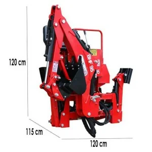 GeoTech Pro BHF 29 cm retroescavadora fixa para trator