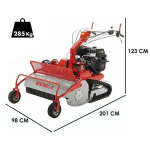 chenilles Débroussailleuse à marteaux de GeoTech Pro GFM 860 L-E