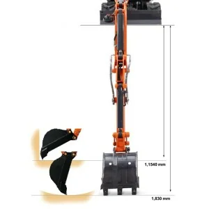 Deleks Mini escavadora M120 motor Yanmar 19 CV