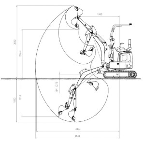 Mini pelle Deleks M120 moteur Yanmar