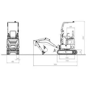 Mini excavator Deleks M120 Yanmar engine