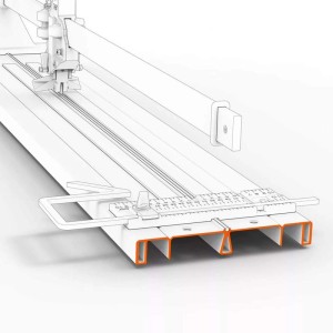 Taglierina per piastrelle e gres porcellanato Super Evo Battipav 125 cm