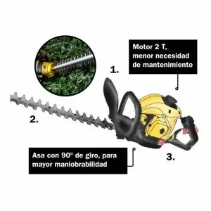 Aparador de sebes a gasolina GARLAND SET 762G 25,4cc