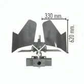 Charrue avec réglage rotatif EuroCentauro pour motoculteur Charrue avec réglage rotatif EuroCentauro pour motoculteur