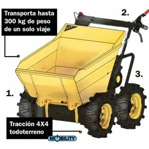 Mini-Dumper Garland BARROW 300G-V20 196cc