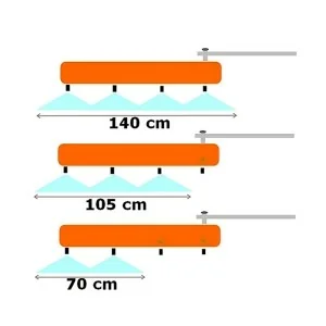 Front and side herbicide bars Zeppelin