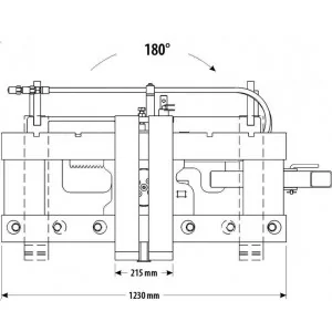 Cargador de Paletes Rotativo 180 graus Centauro Manilva 1600 Kg