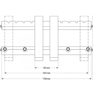 Carregador de paletes para trator EuroCentauro Baeza 2000 Kg