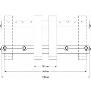 Carregador de paletes para trator Centauro Baeza 2000 Kg