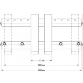 Carregador de paletes para trator EuroCentauro Baeza 2000 Kg