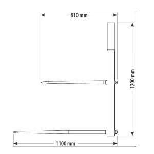 Caricatore frontale con denti a presa di forza EuroCentauro Jumilla 1700 Kg