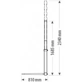 Cargador de pacas para tractor EuroCentauro Villablino 2500 Kg