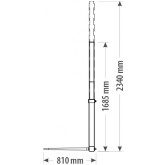 Caricatore di balle per trattore EuroCentauro Villablino 2500 Kg
