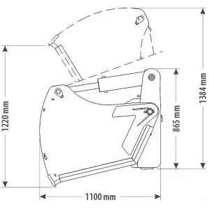 Caçamba cortadora de silagem Centauro Campello 160 cm